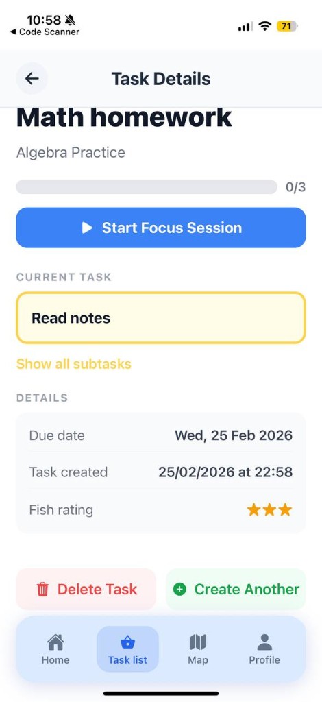 New Task — break work into steps